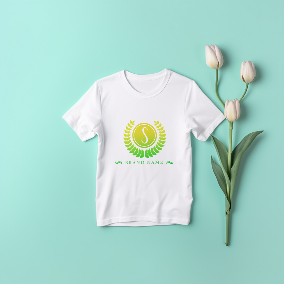Editable tshirt mockup PSD template ai generated