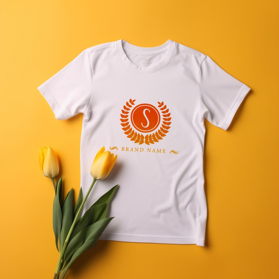 Editable tshirt mockup PSD template ai generated