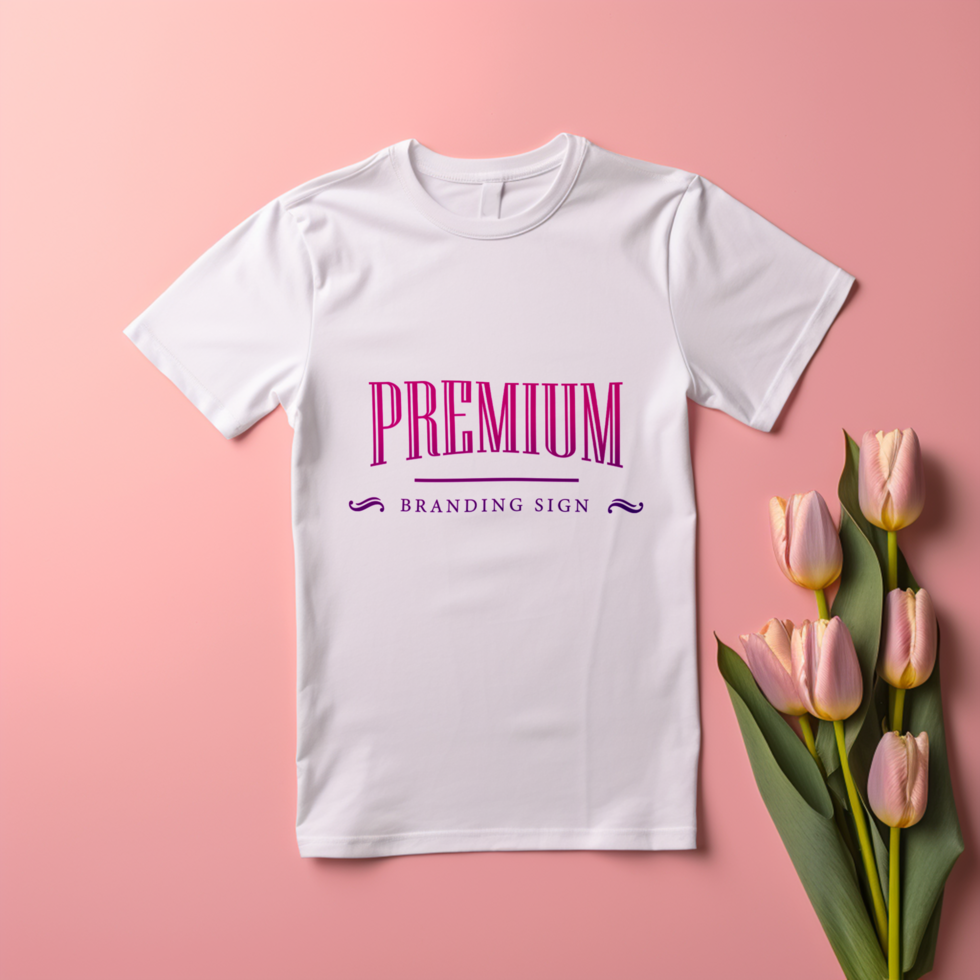 Editable tshirt mockup PSD template ai generated