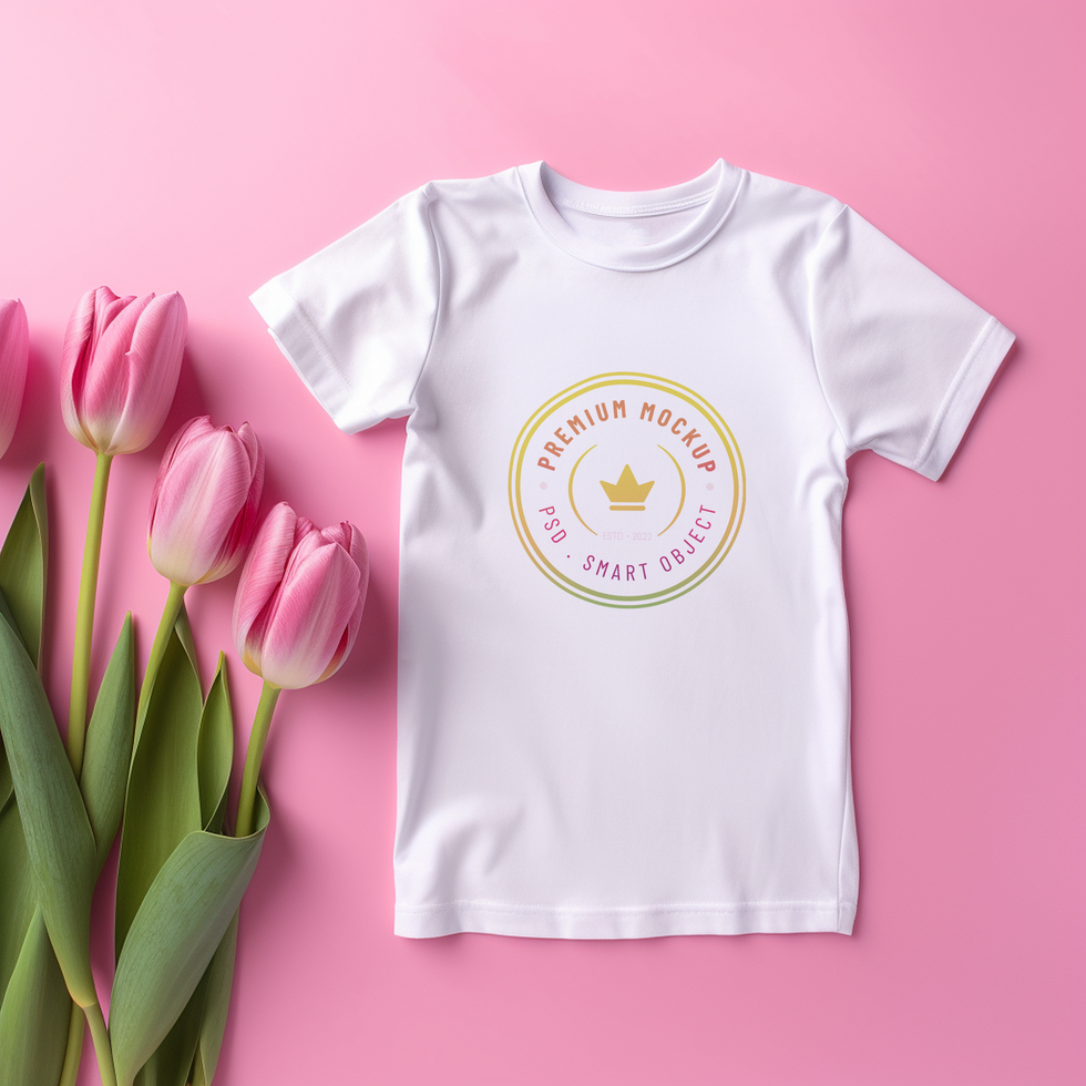 Editable tshirt mockup PSD template ai generated