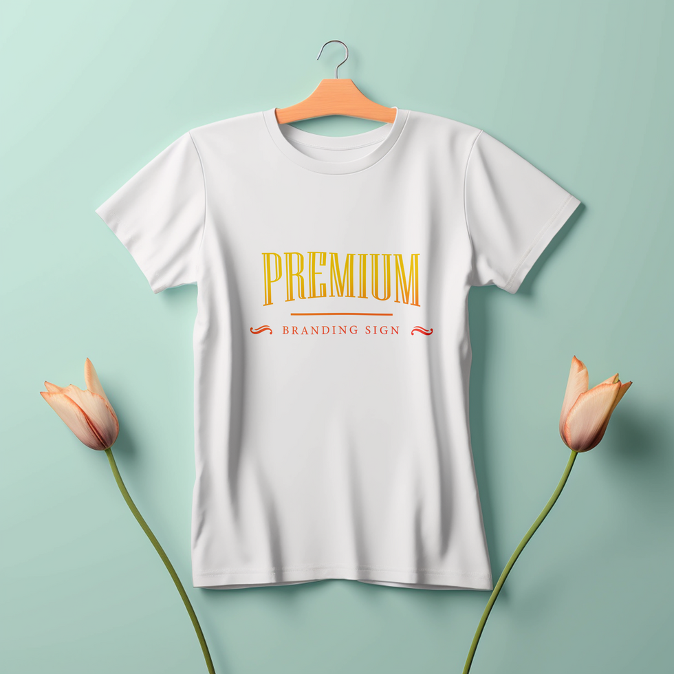 Editable tshirt mockup PSD template ai generated