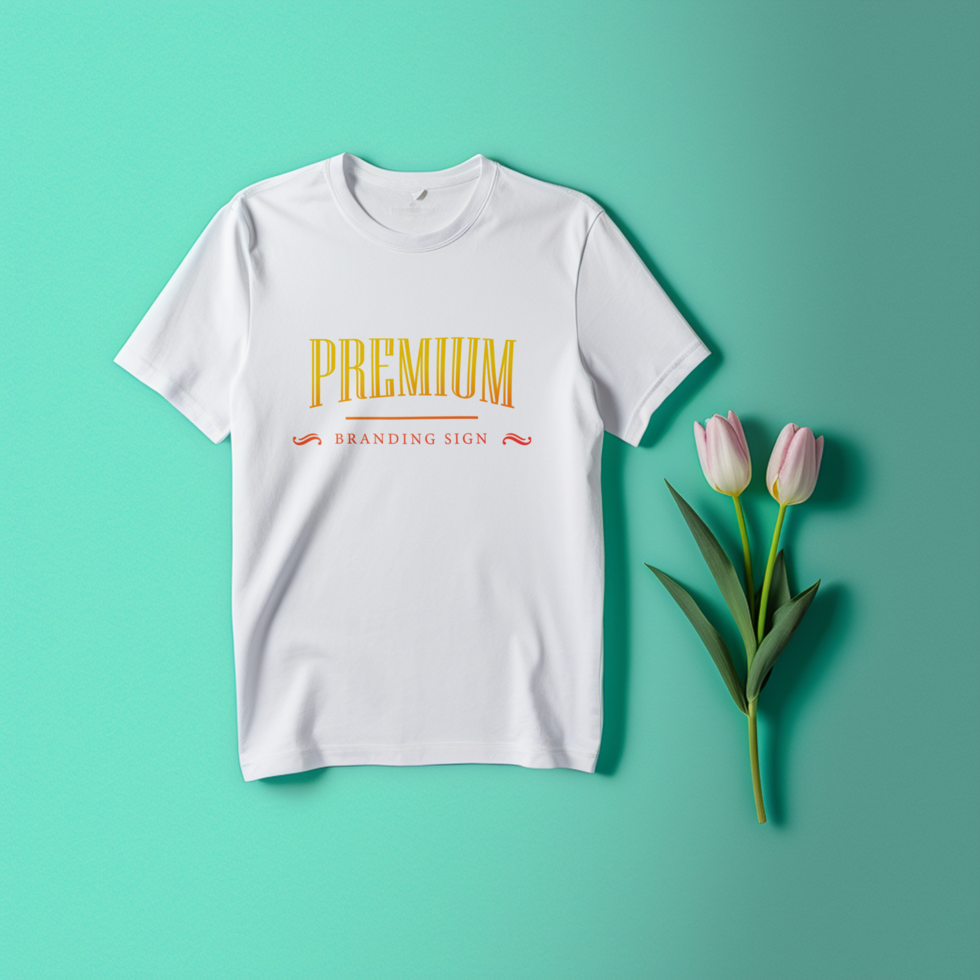 Editable tshirt mockup PSD template ai generated