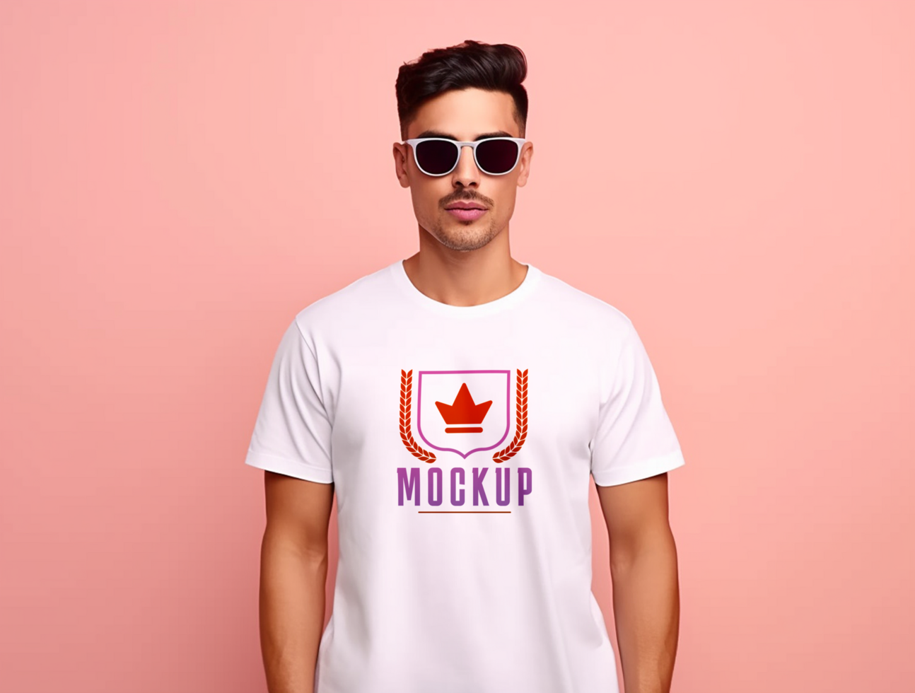 Editable tshirt mockup PSD template ai generated