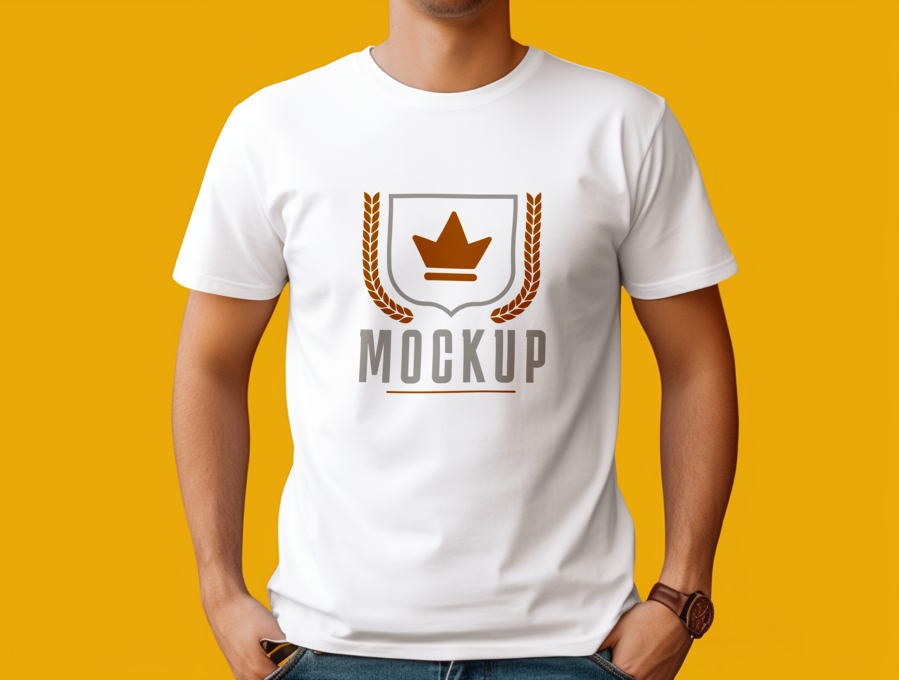 Editable tshirt mockup PSD template ai generated