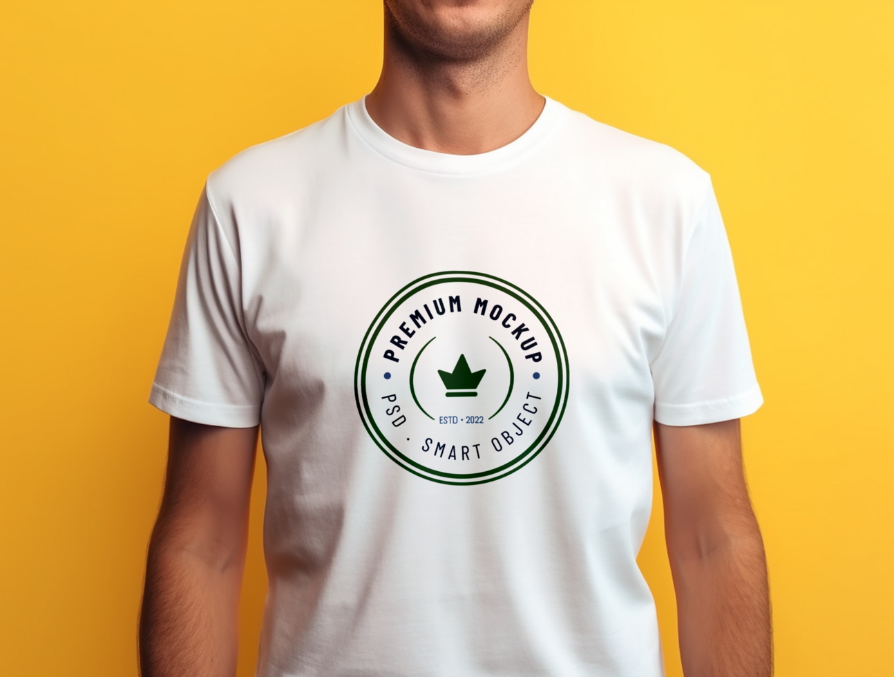 Editable tshirt mockup PSD template ai generated