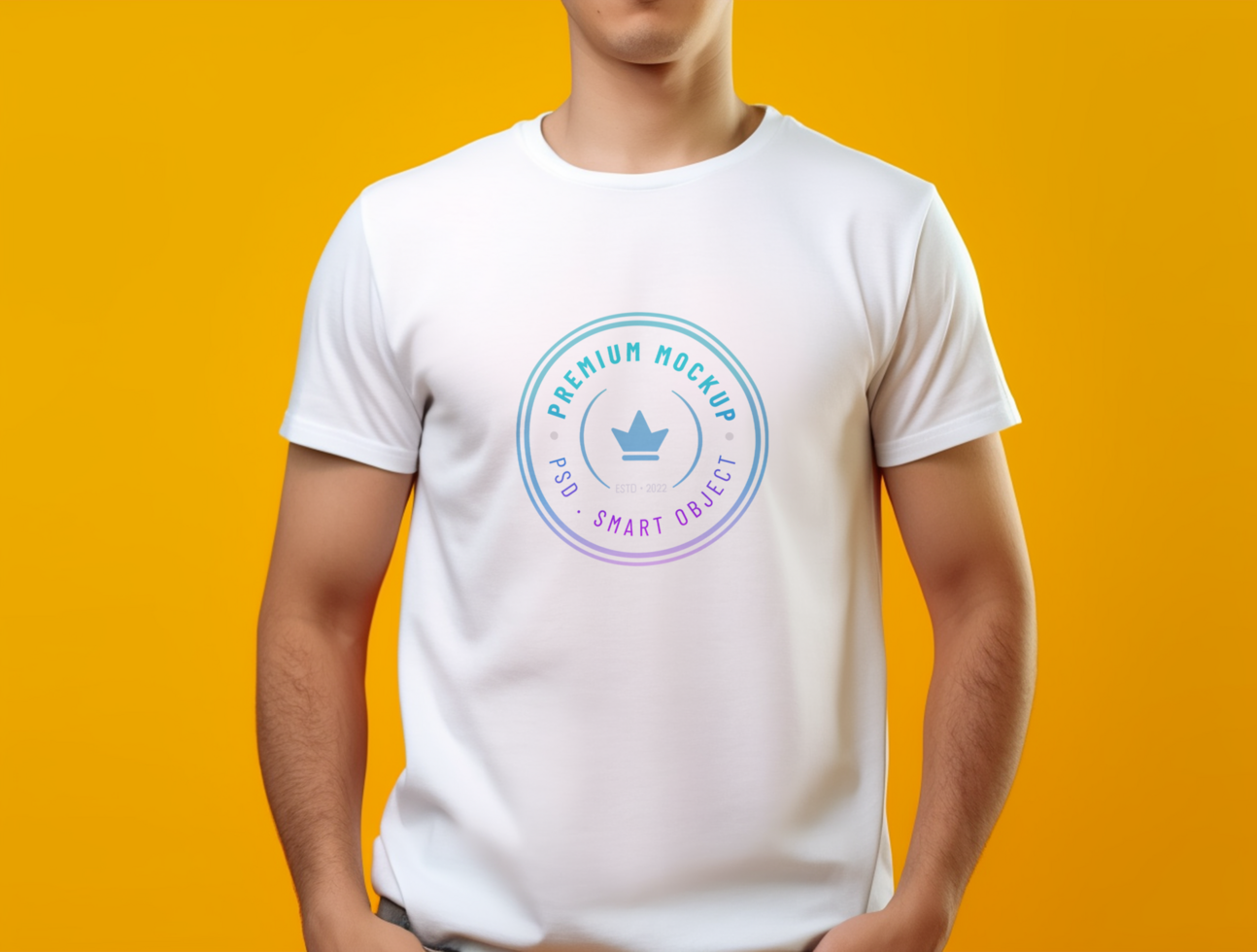 Editable tshirt mockup PSD template ai generated