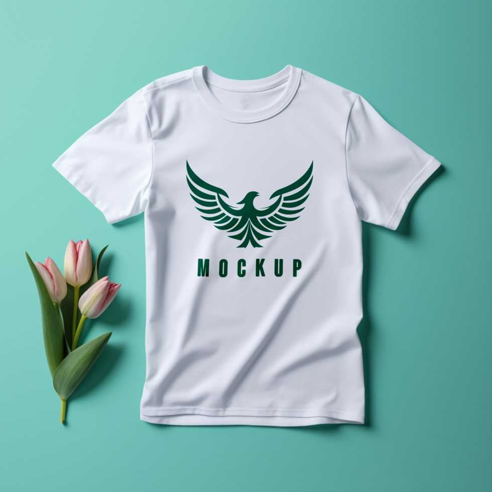 Editable tshirt mockup PSD template ai generated