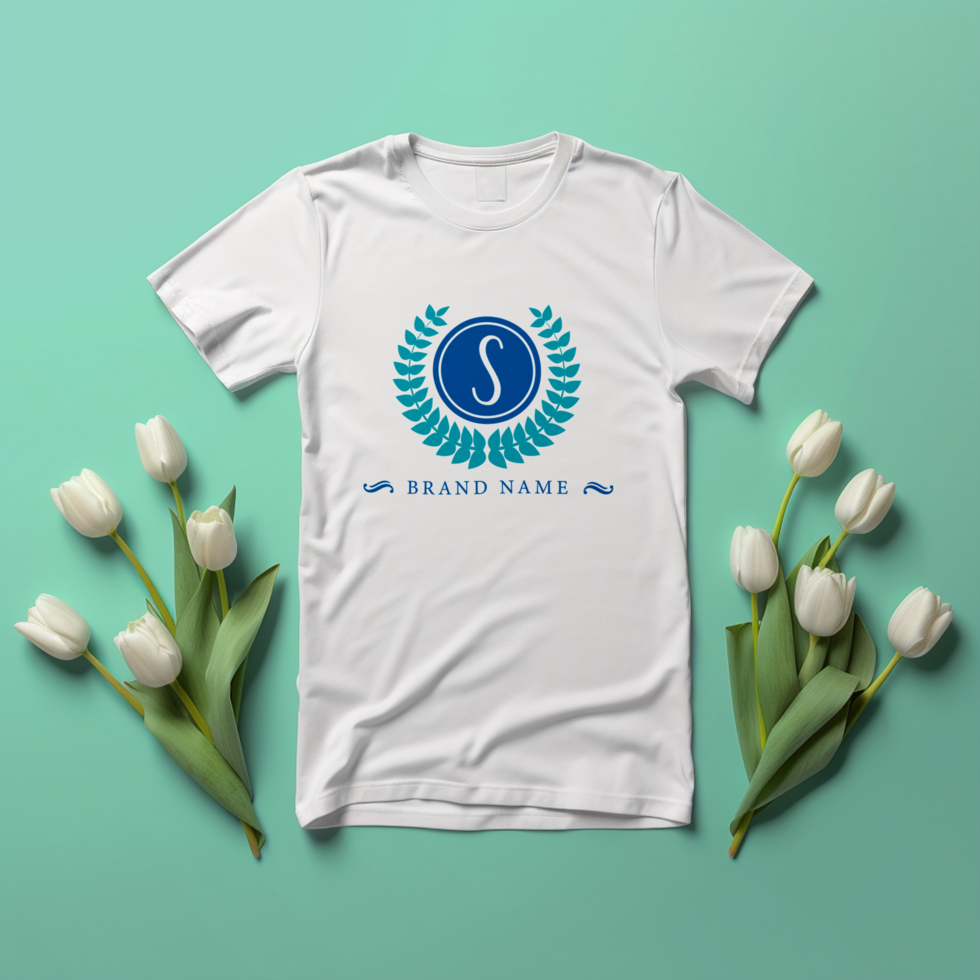 Editable tshirt mockup PSD template free ai generated