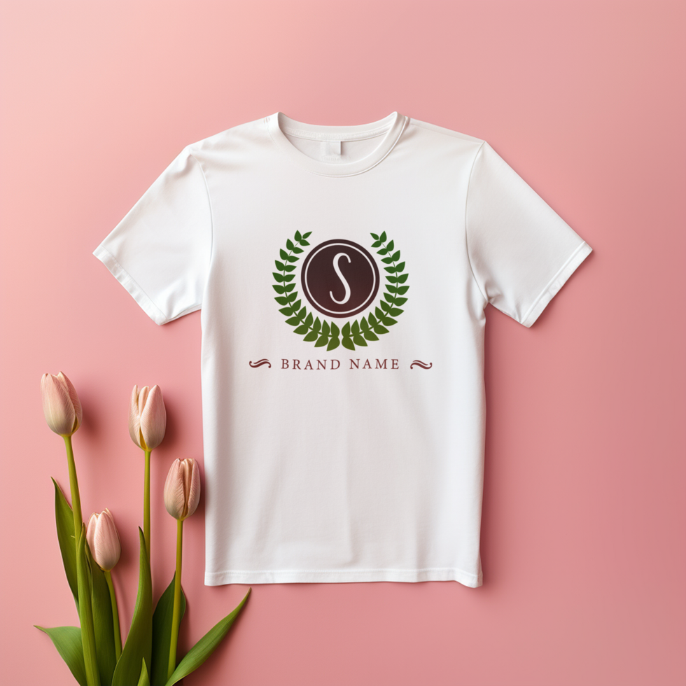 Editable tshirt mockup PSD template free ai generated