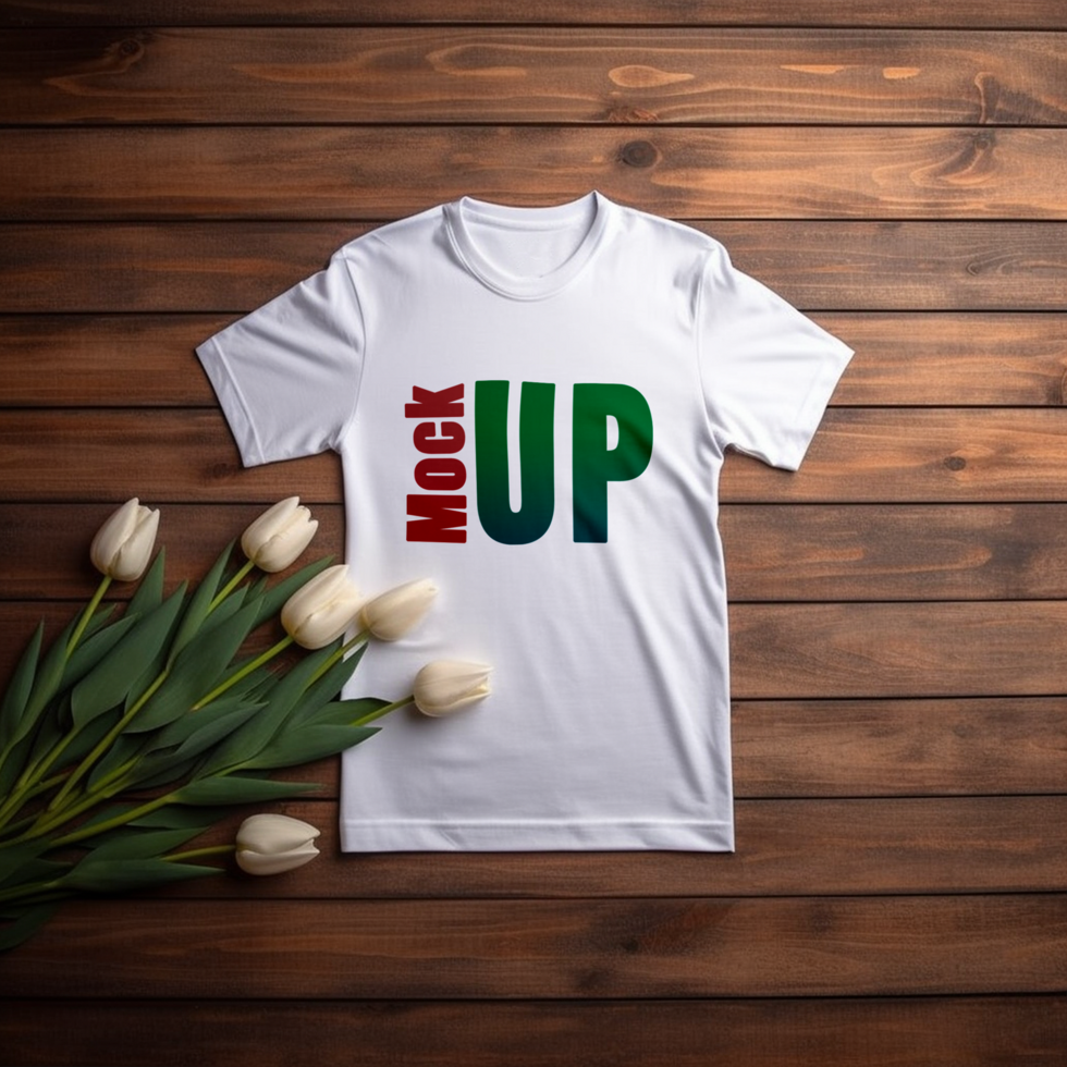 Editable tshirt mockup PSD template free ai generated