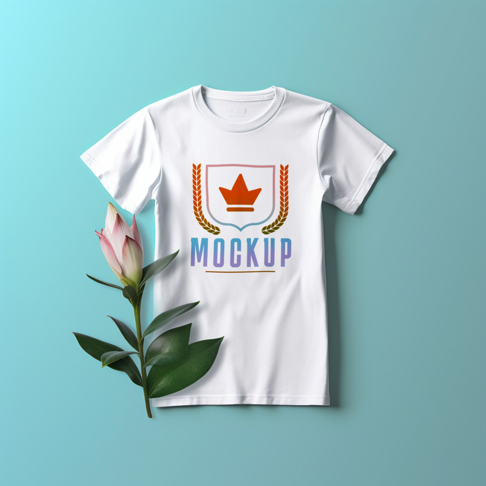 Editable tshirt mockup PSD template free ai generated