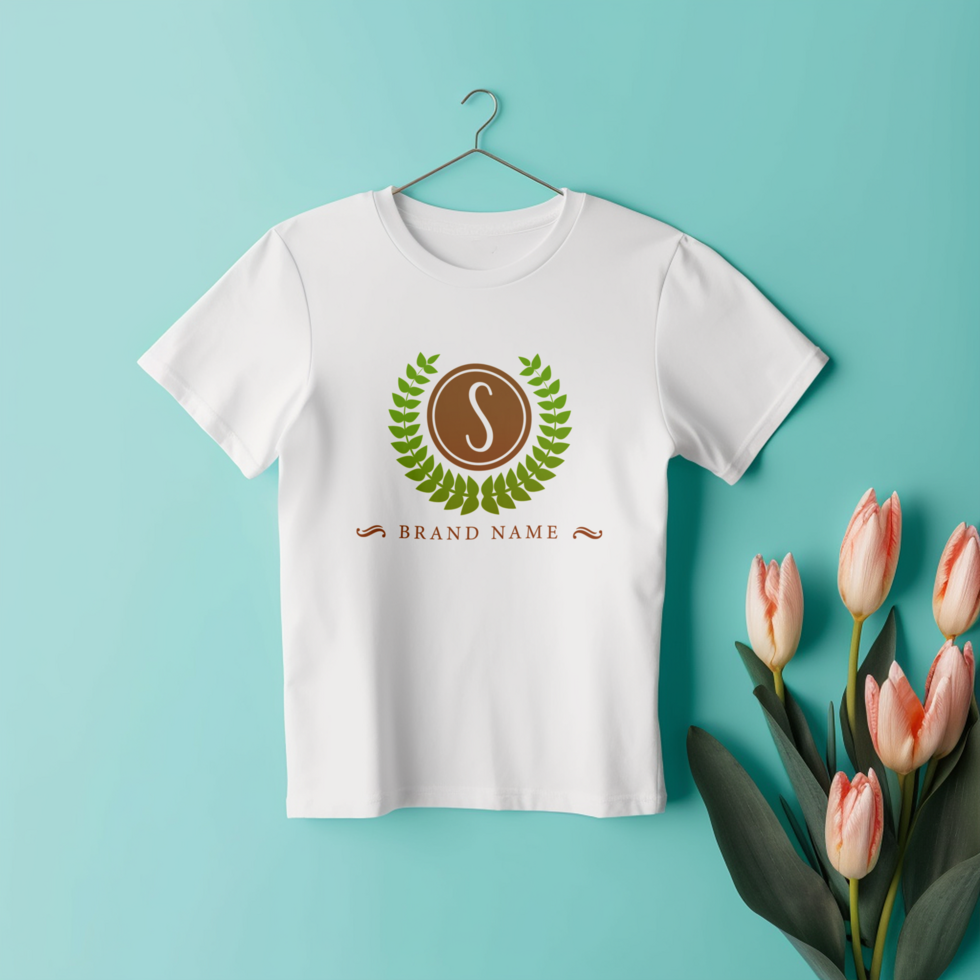 Editable tshirt mockup PSD template free ai generated