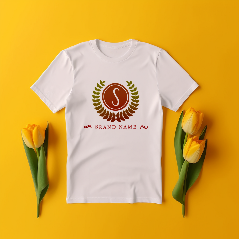 Editable tshirt mockup PSD template free ai generated