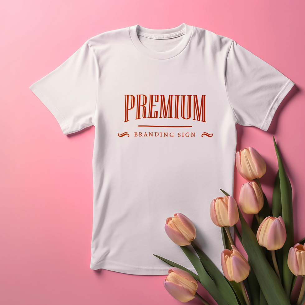 Editable tshirt mockup PSD template free ai generated