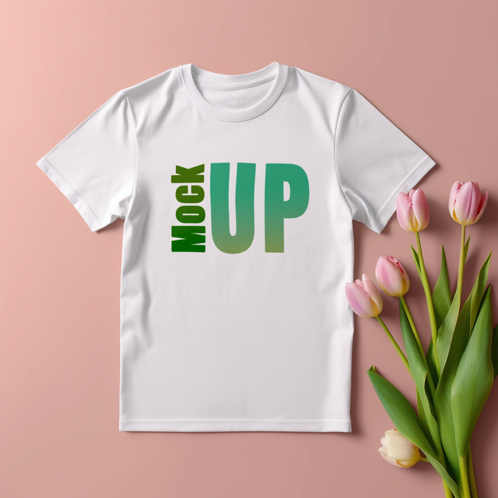 Editable tshirt mockup PSD template free ai generated