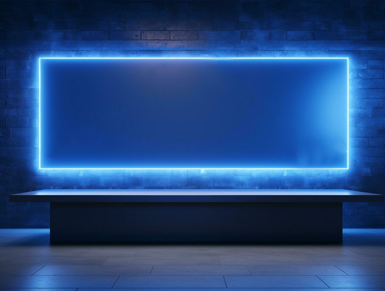 Clean simple 3d lighting base for logo mockup background Ai generated photo