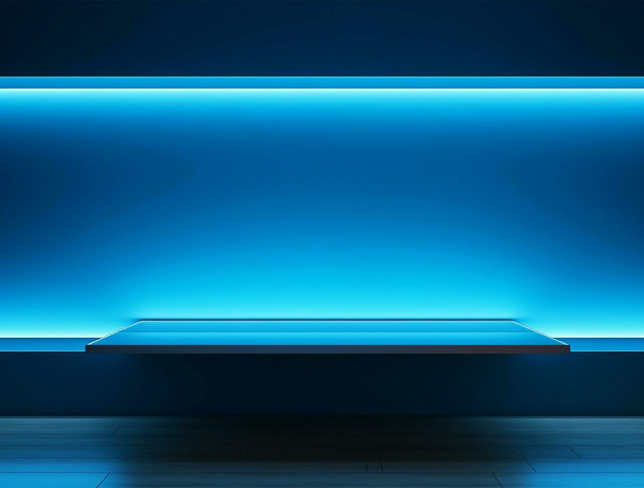 Clean simple 3d lighting base for logo mockup background Ai generated photo