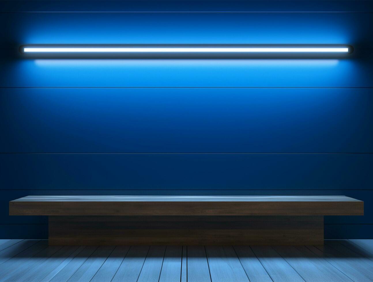 Empty modern interior wall background front view Ai generated photo
