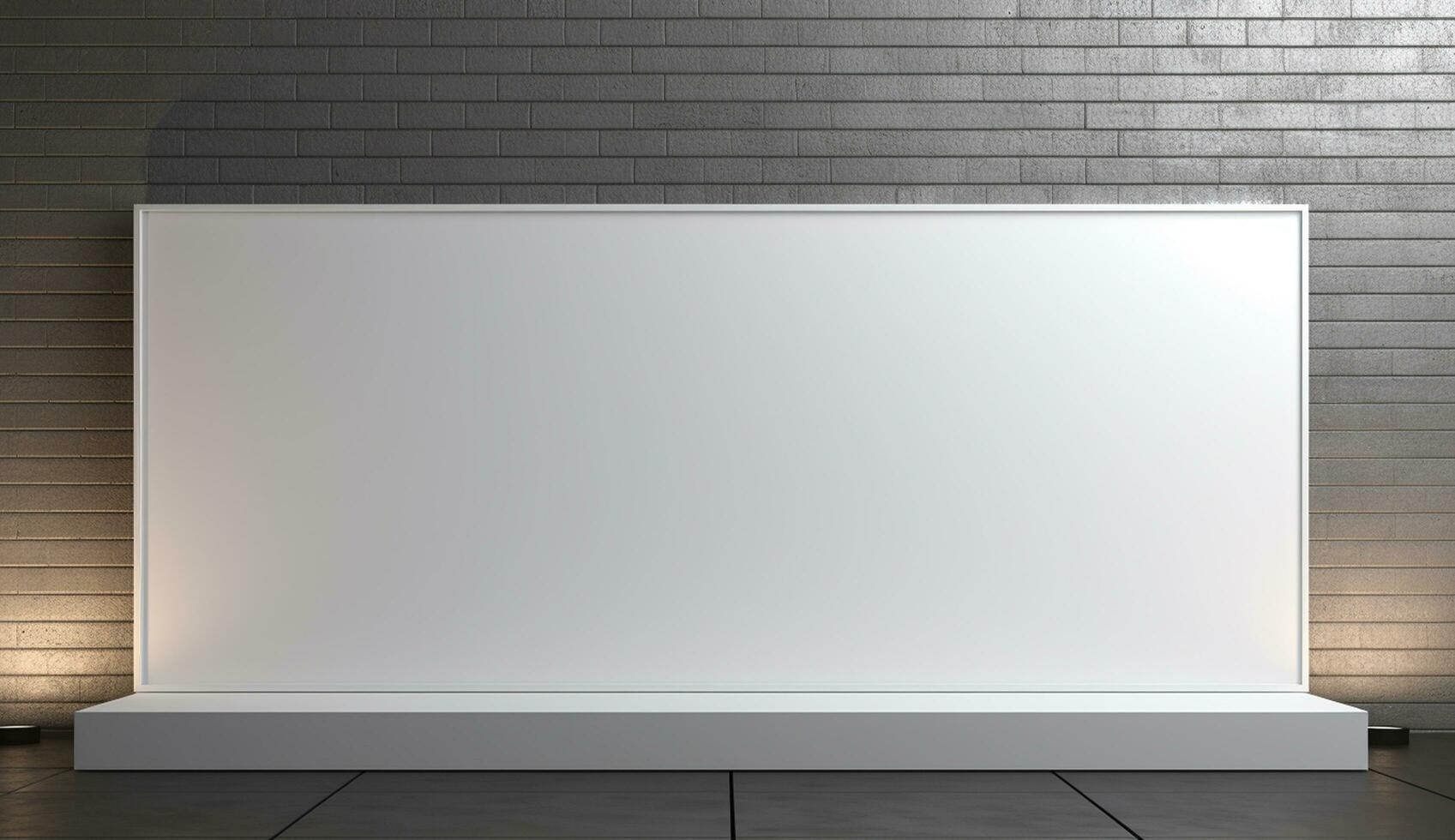 Empty modern interior wall background front view Ai generated photo