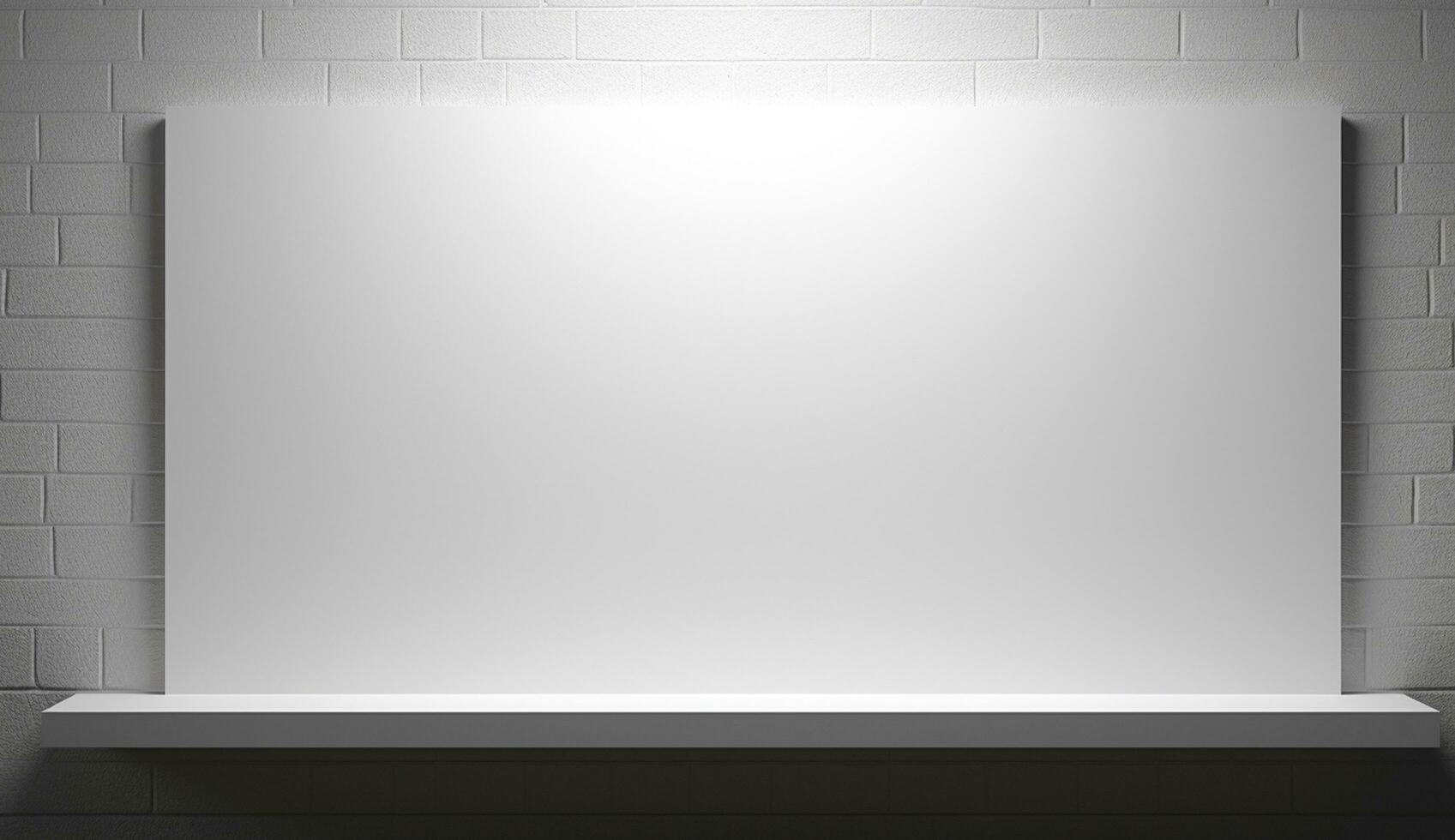 Empty modern interior wall background front view Ai generated photo