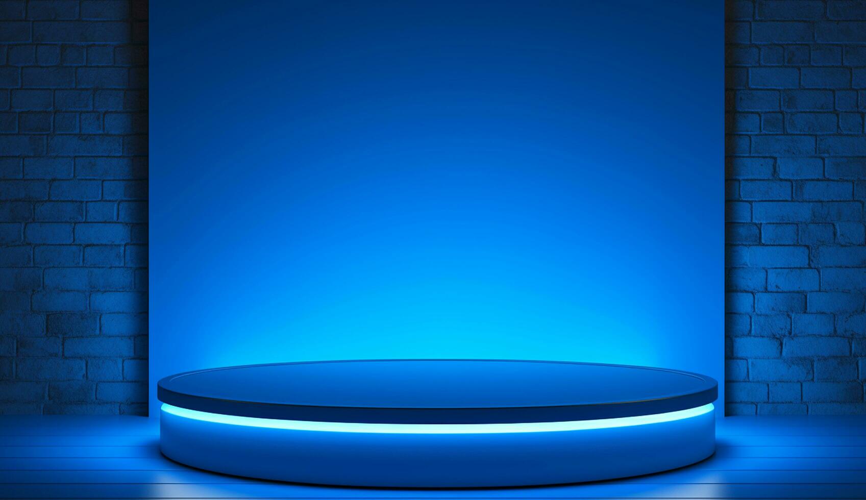Empty modern interior wall background front view Ai generated photo