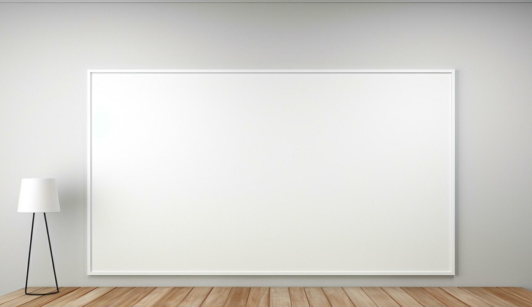 Empty modern interior wall background front view Ai generated photo