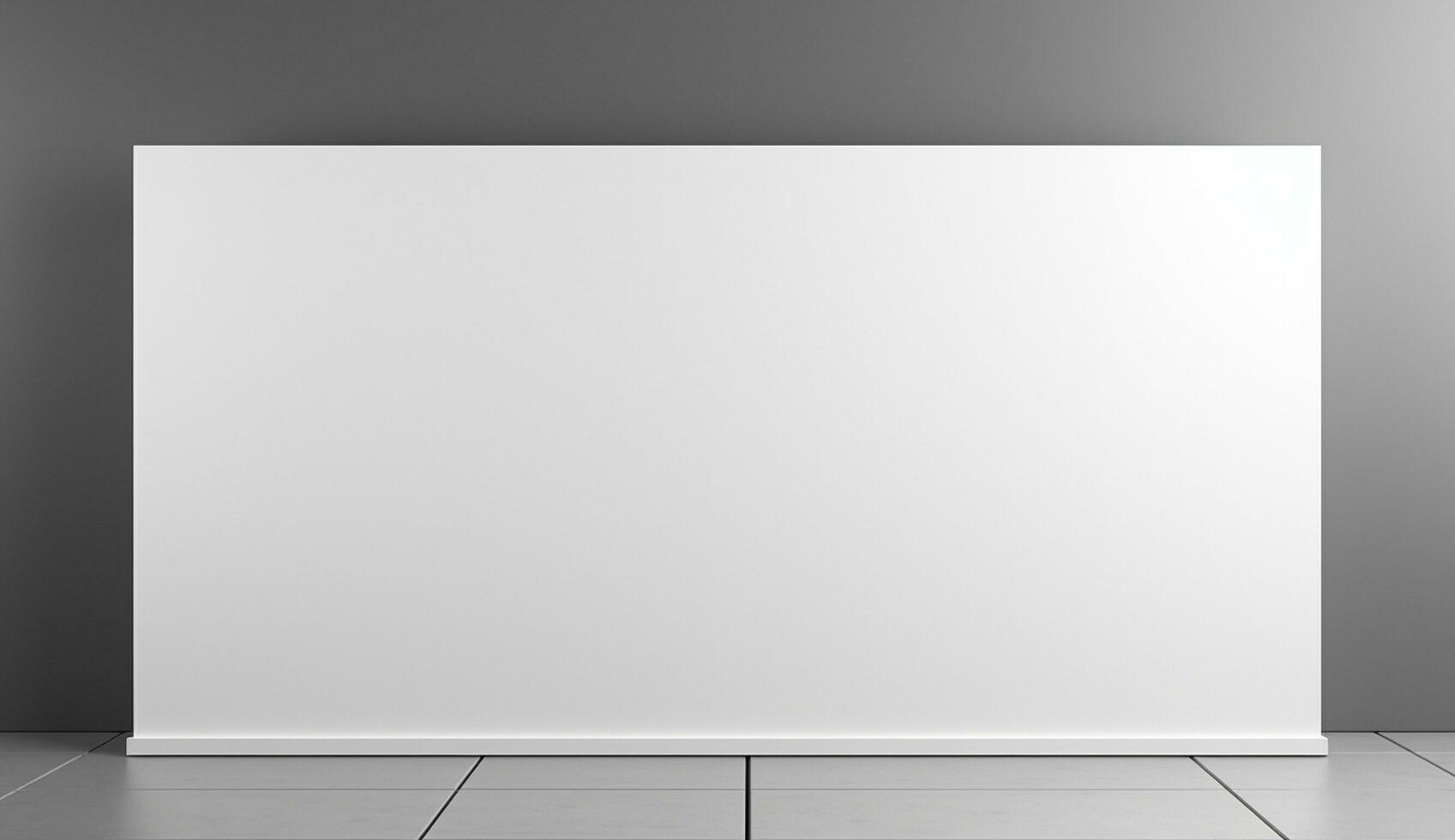 Empty modern interior wall background front view Ai generated photo