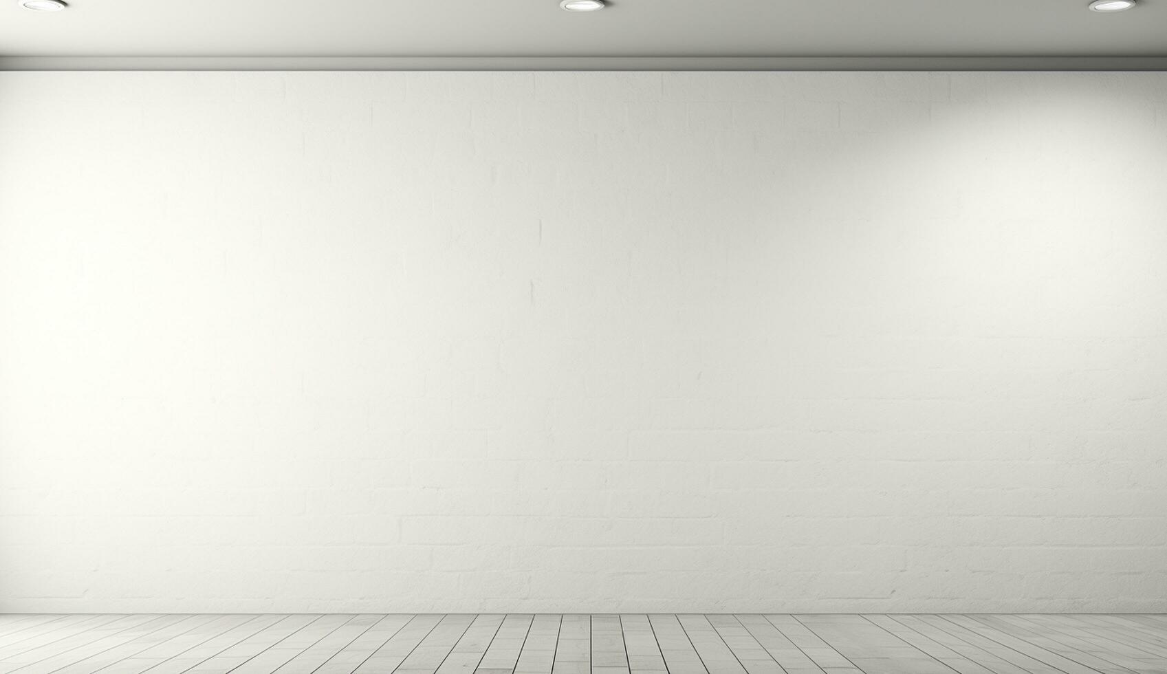 Empty modern interior wall background front view Ai generated photo