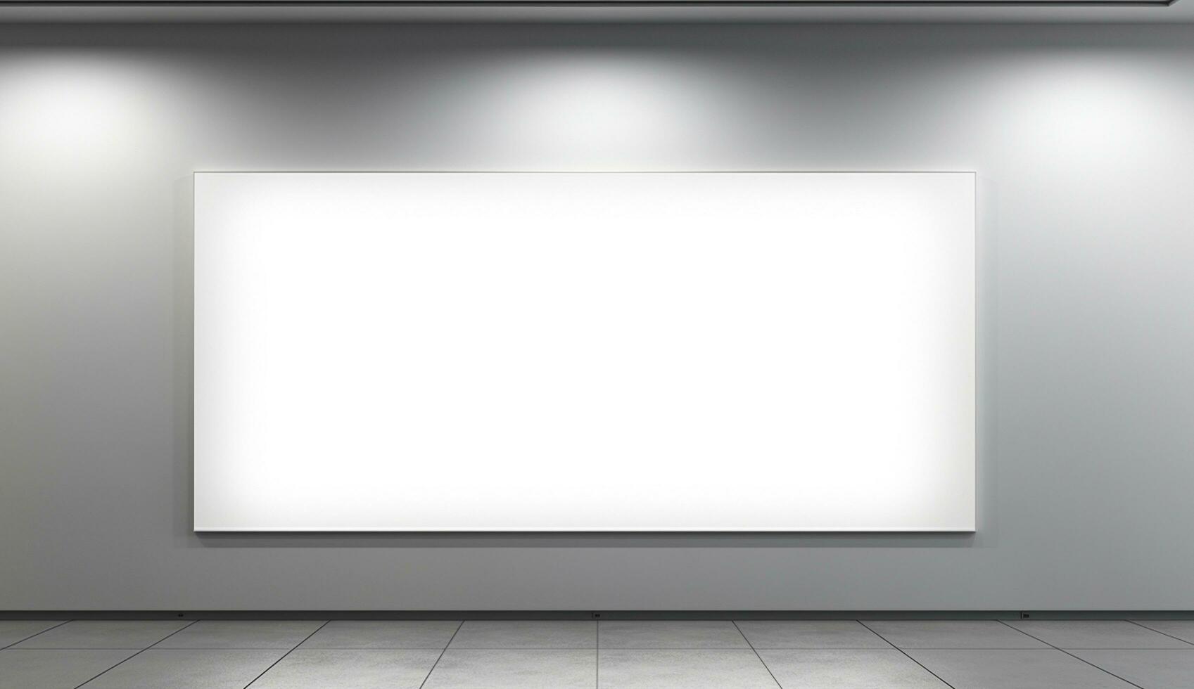 Empty modern interior wall background front view Ai generated photo