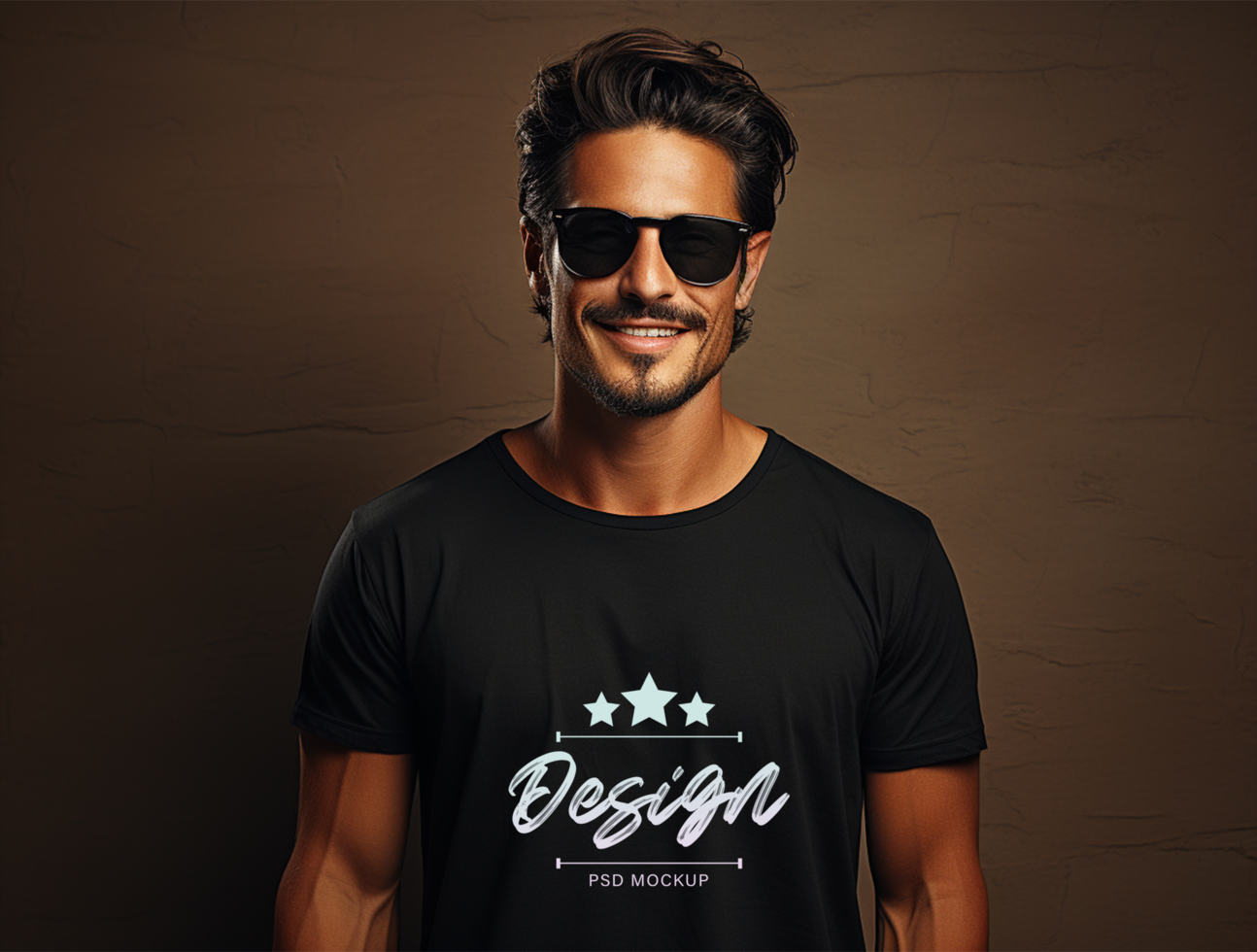 Editable tshirt mockup PSD template ai generated