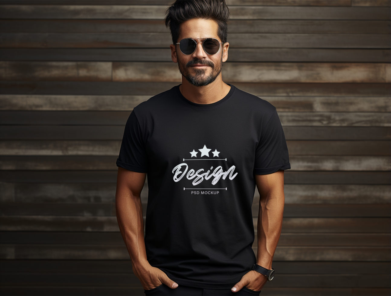 Editable tshirt mockup PSD template ai generated
