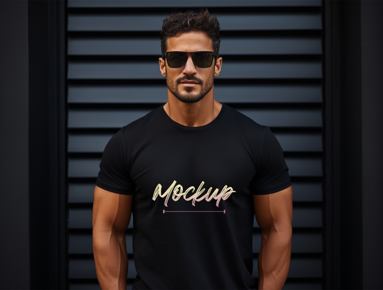 Editable tshirt mockup PSD template ai generated
