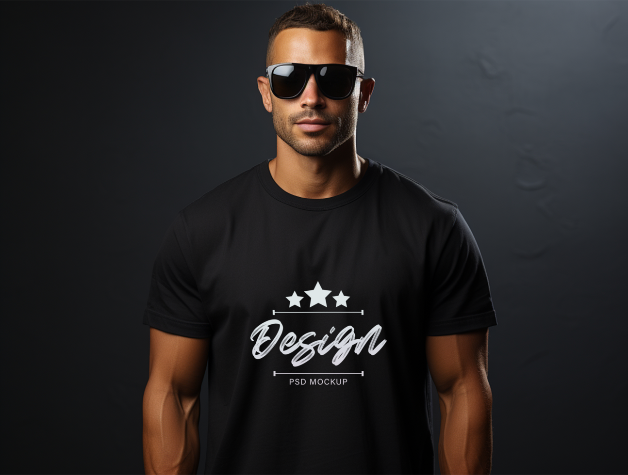 Editable tshirt mockup PSD template ai generated