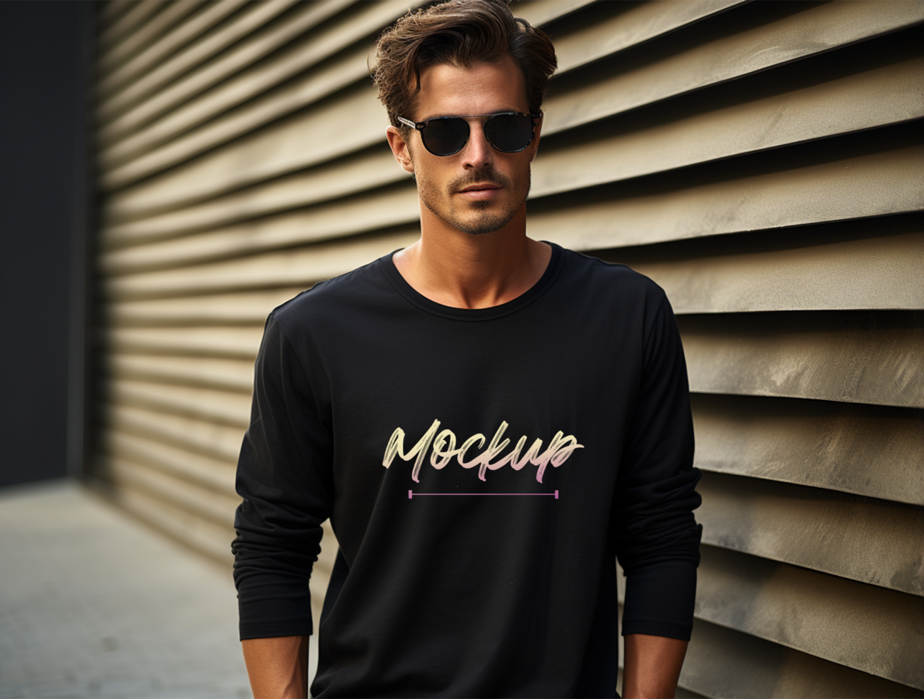 Editable tshirt mockup PSD template ai generated