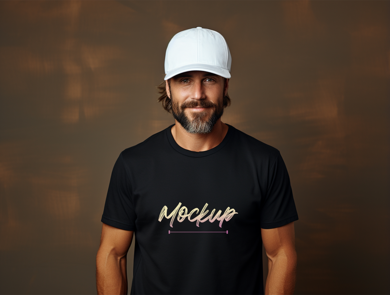 Editable tshirt mockup PSD template ai generated