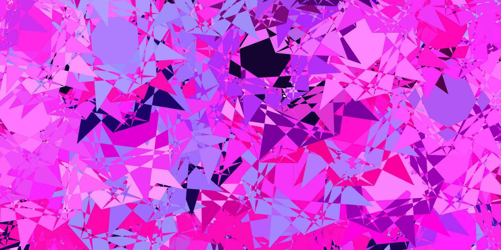 Light Purple, Pink vector backdrop with triangles, lines.