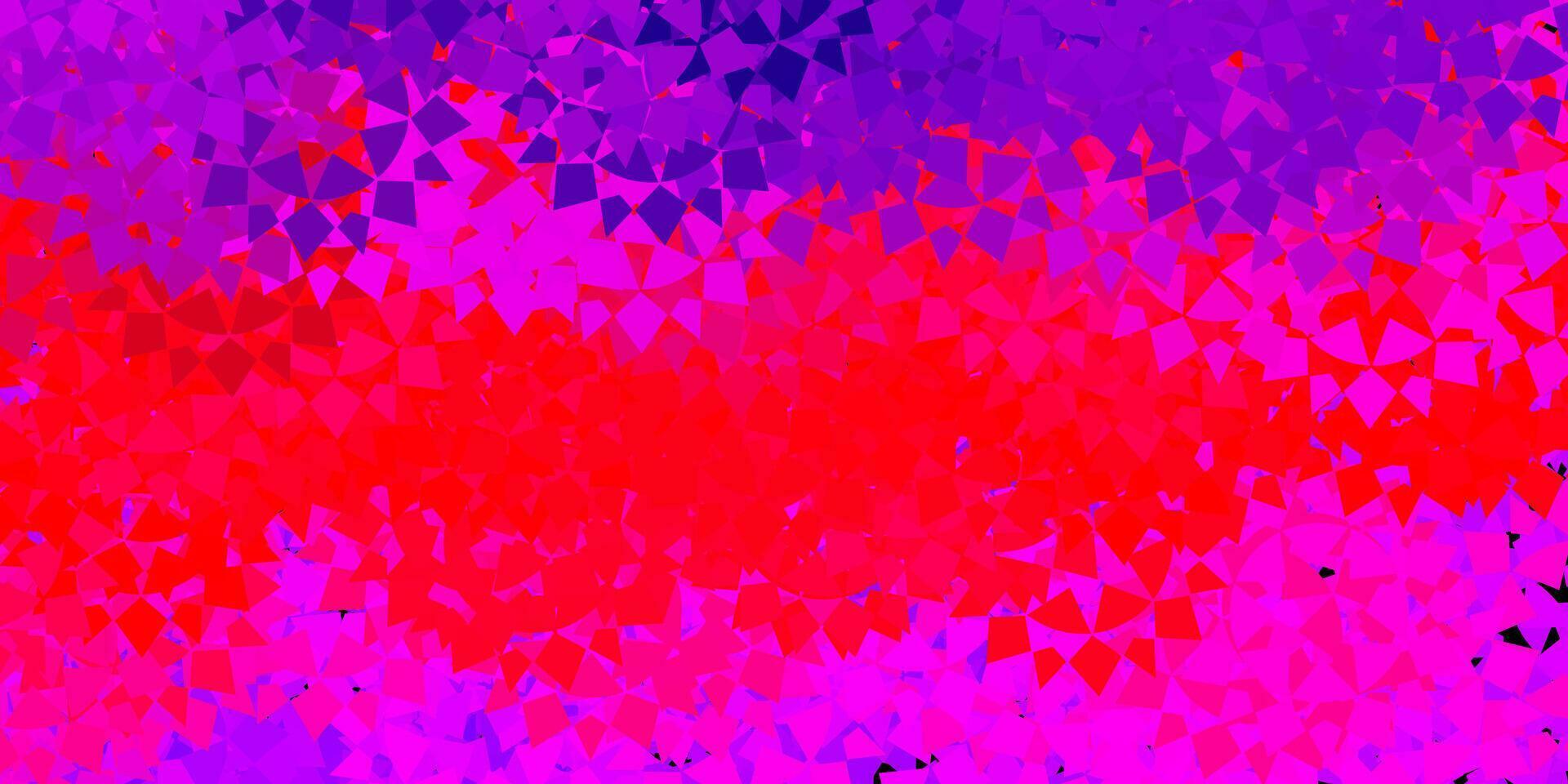 Light purple, pink vector background with polygonal forms.