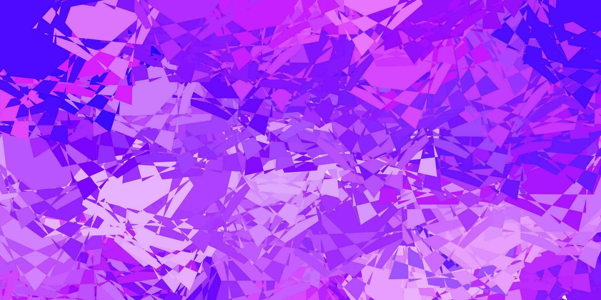 Light Purple vector pattern with polygonal shapes.