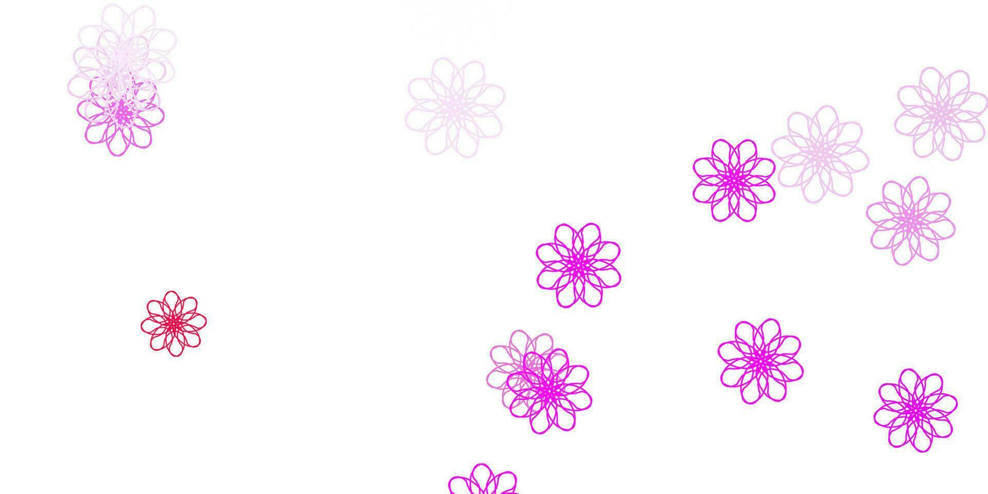 Light Purple, Pink vector natural backdrop with flowers.