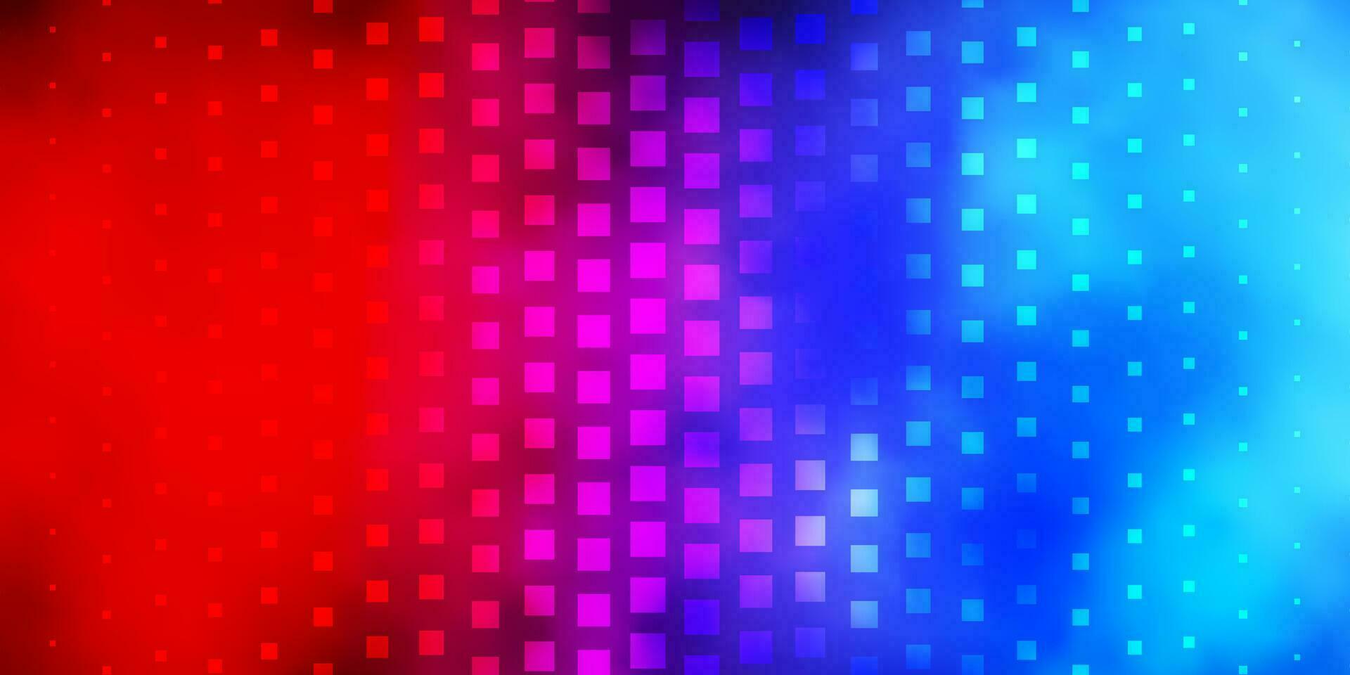 Fondo de vector azul claro, rojo con rectángulos.