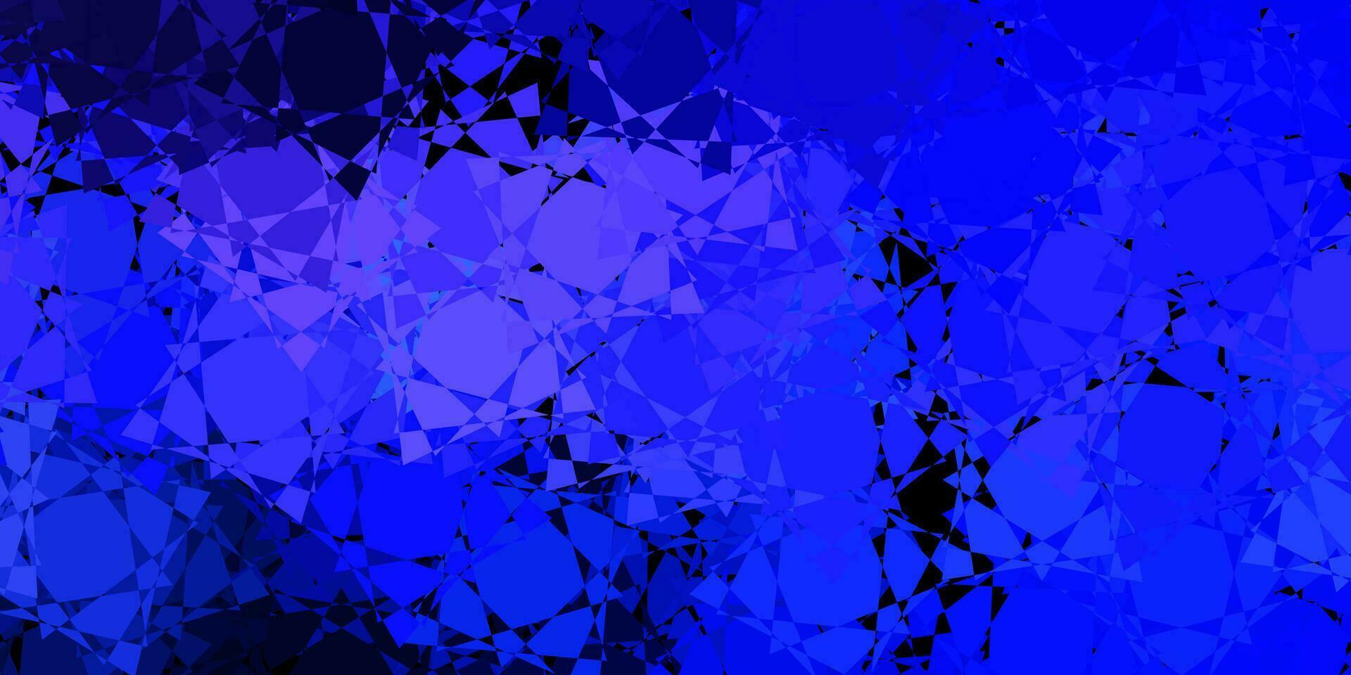 Dark Purple vector backdrop with triangles, lines.