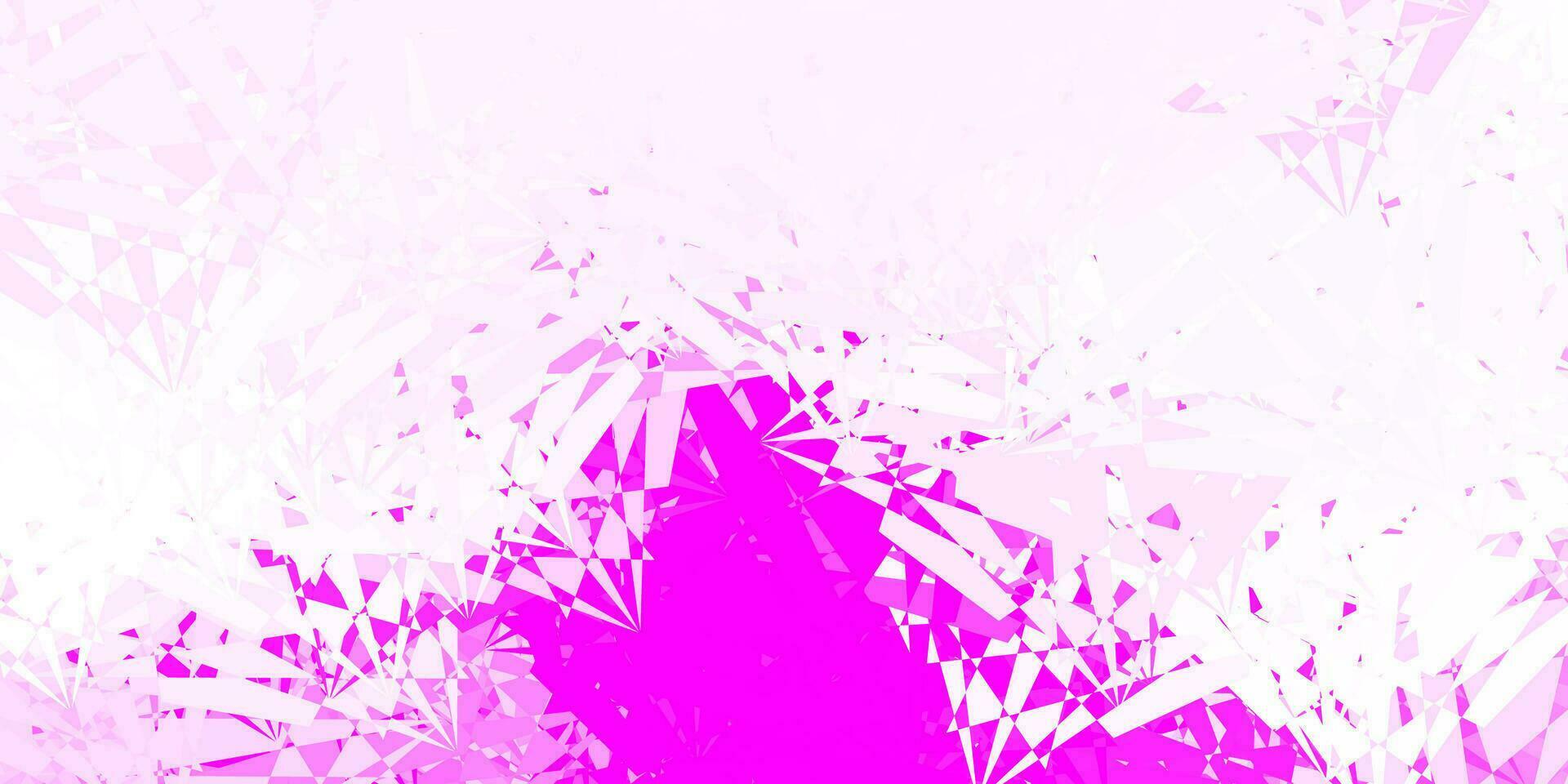 Light Purple, Pink vector template with triangle shapes.