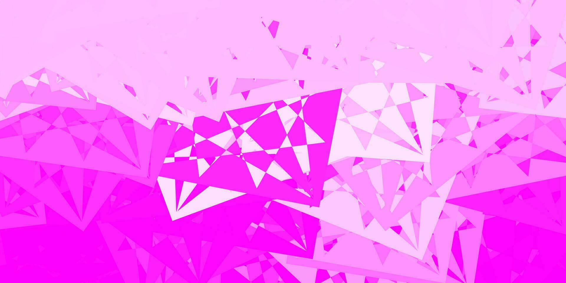 Light Purple vector background with triangles.