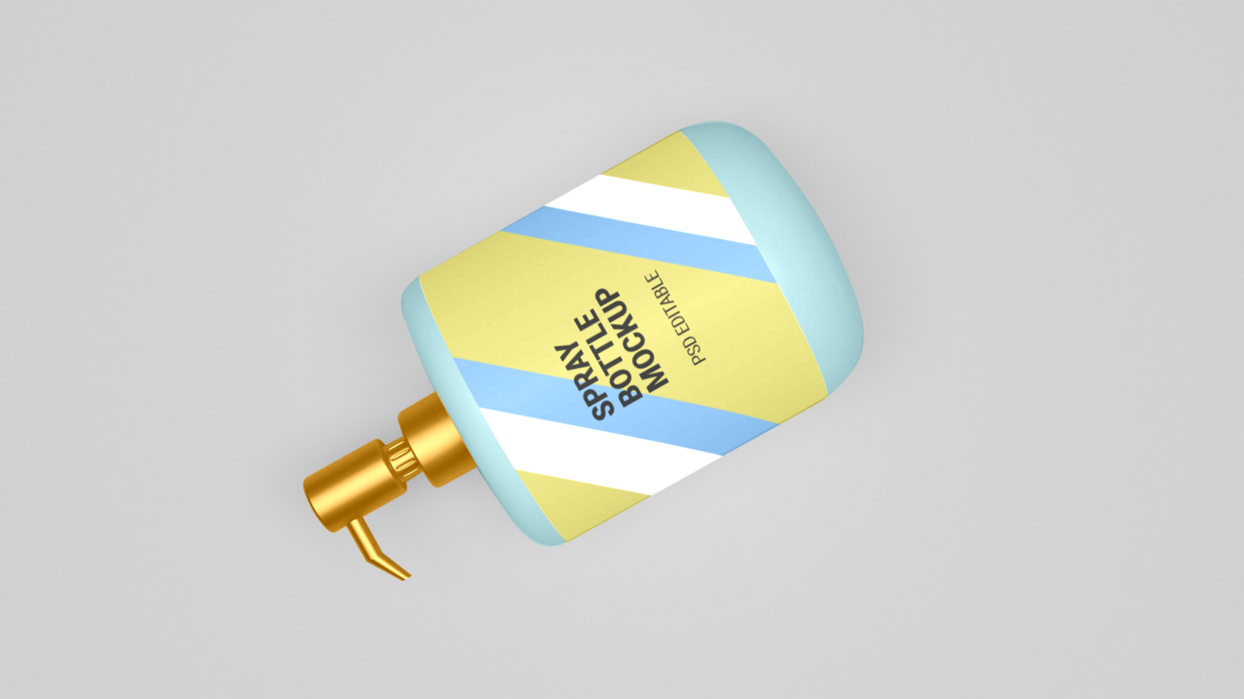 PSD spray bottle mockup