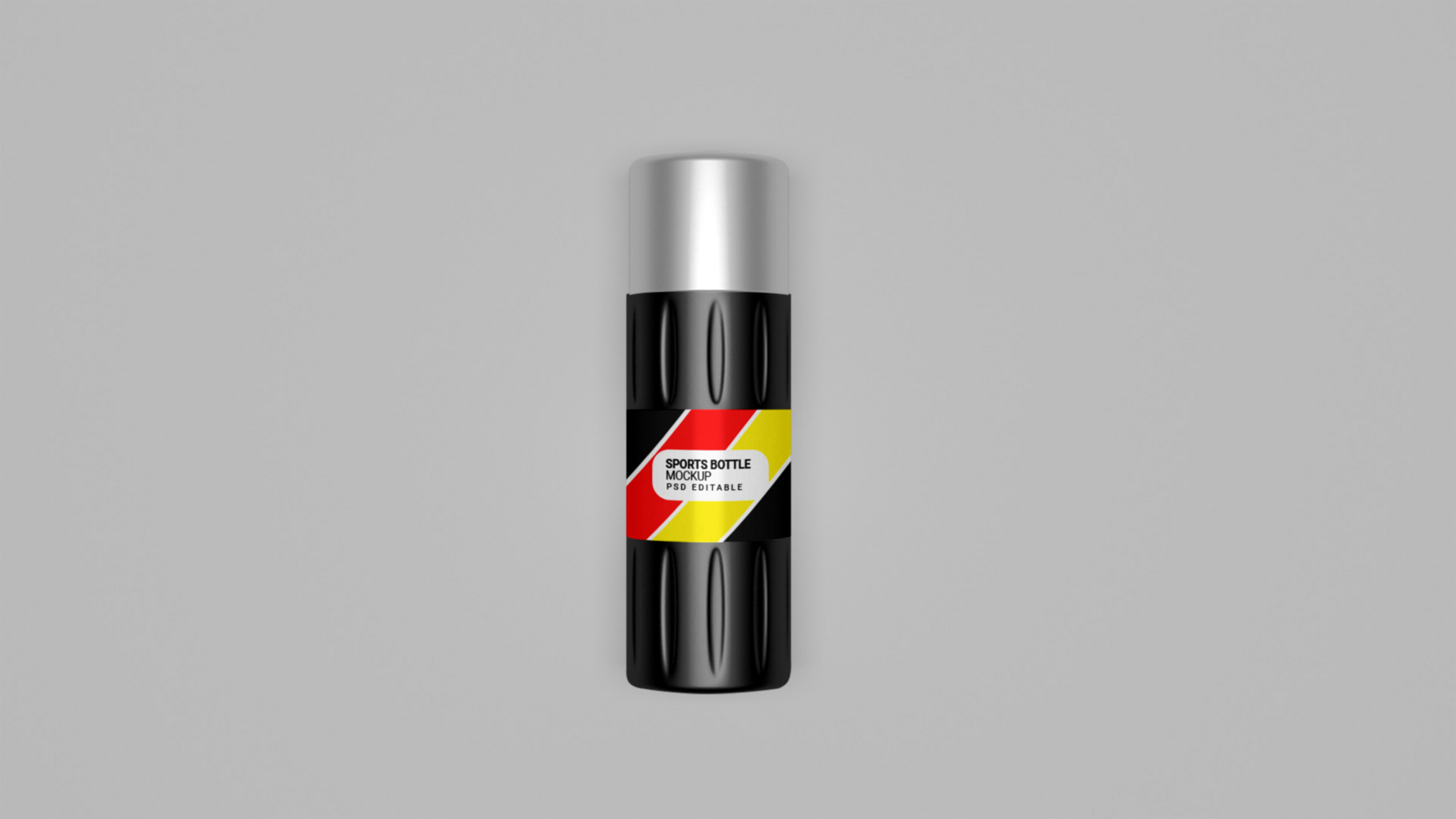 PSD flask water bottle mockup