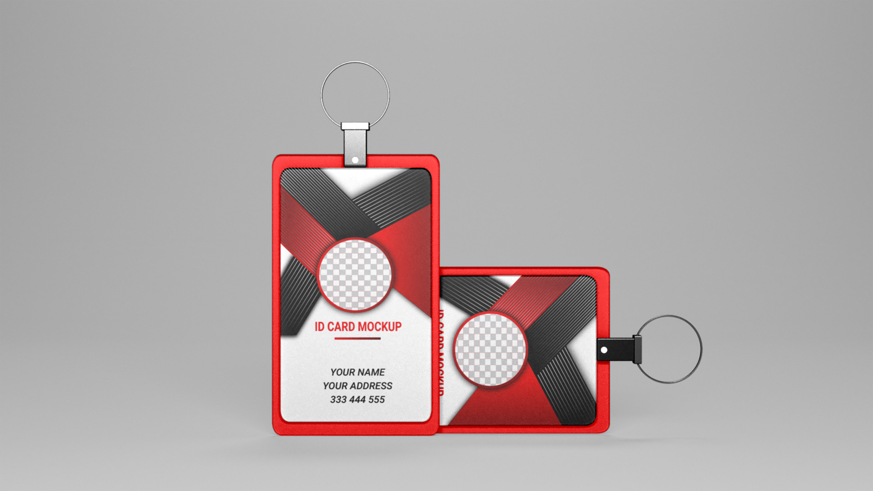 psd id card design mockup