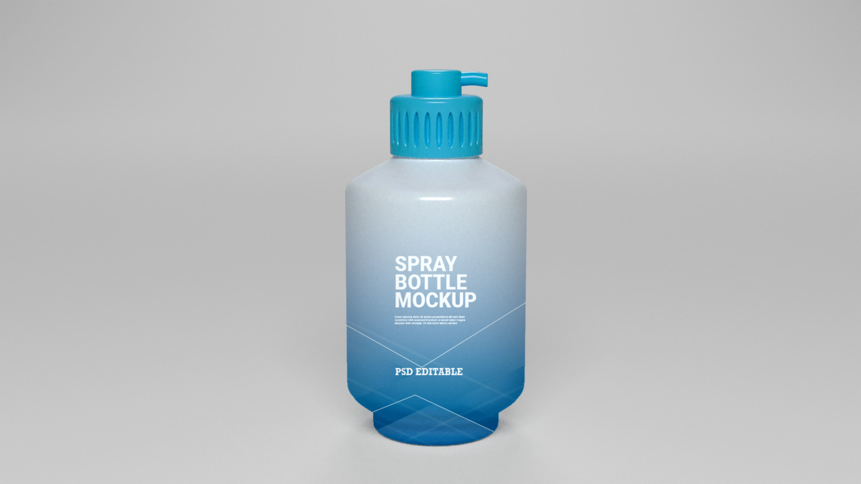 Spray bottle mockup free psd