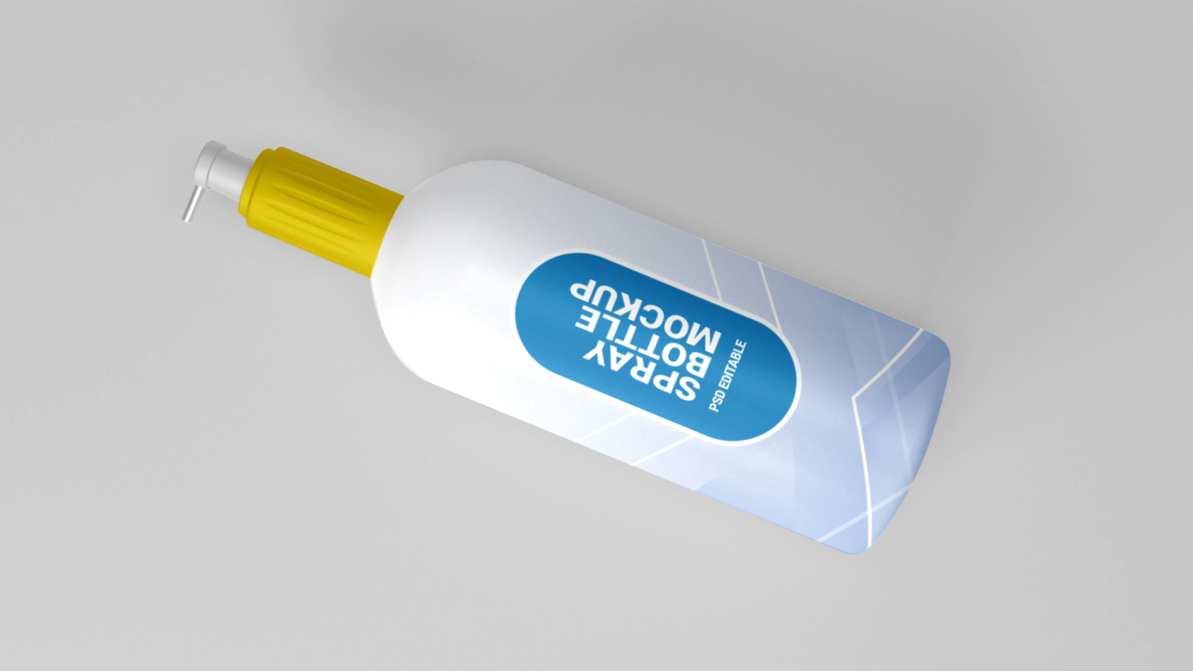 Spray bottle mockup free psd