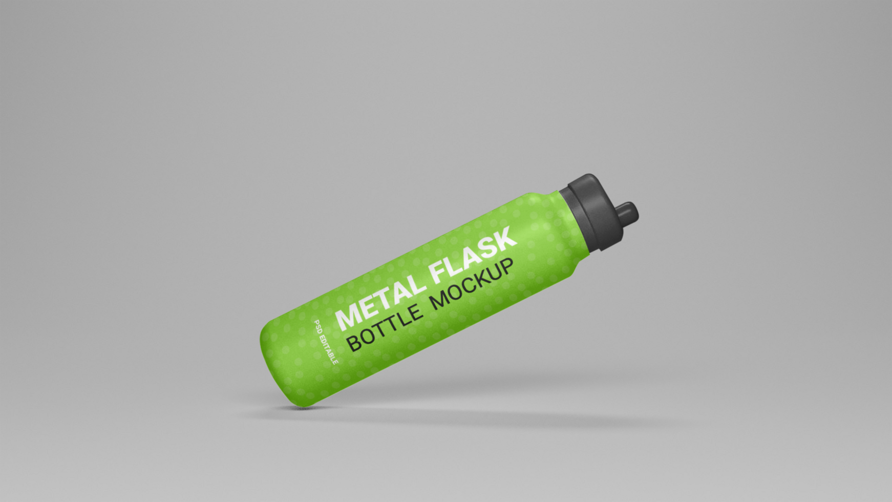 PSD flask water bottle mockup