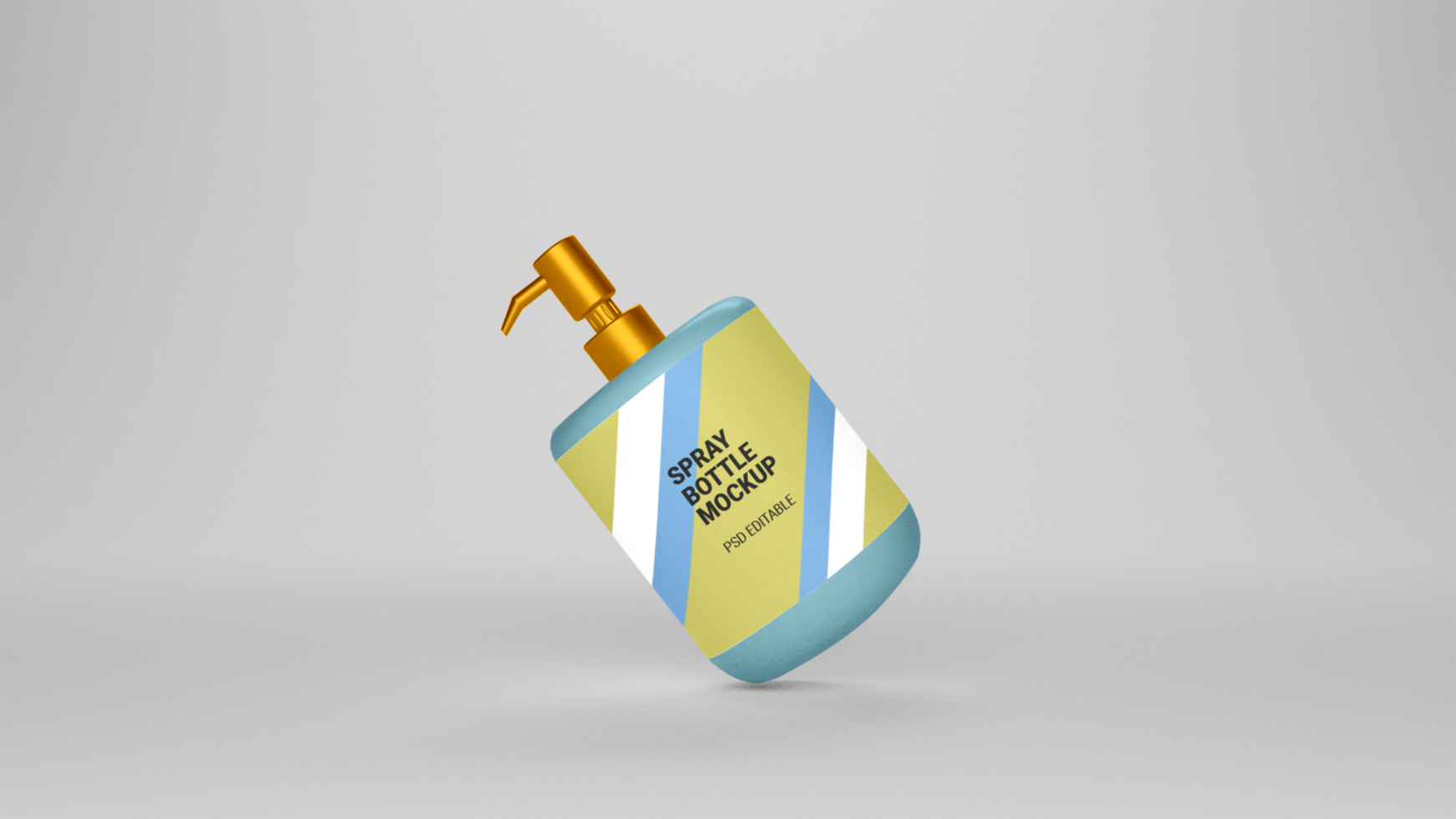 PSD spray bottle mockup